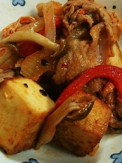 *厚揚げ豚キムチ*-レシピのメイン写真