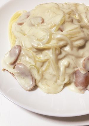 簡単♪クリームソースパスタ-レシピのメイン写真