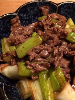 かんたん!牛肉と長ねぎのバターポン酢炒め-レシピのメイン写真