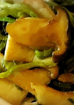 エリンギとほうれん草のガリバタ醤油炒め-レシピのメイン写真