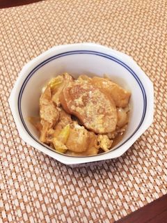 エリンギ、お麩、油揚げの卵とじ-レシピのメイン写真