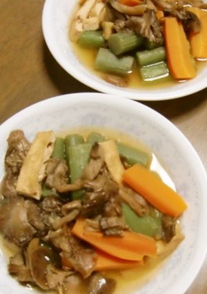 におさくとさもだしと人参のあっさり煮-レシピのメイン写真