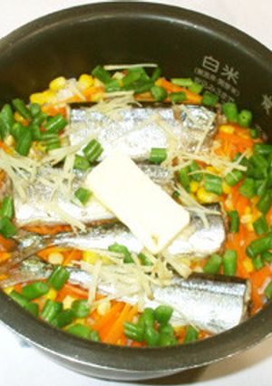 さんまの炊き込みご飯♪簡単炊飯器で作る-レシピのメイン写真