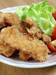 鶏むね肉の天ぷら(卵なしの衣)-レシピのメイン写真