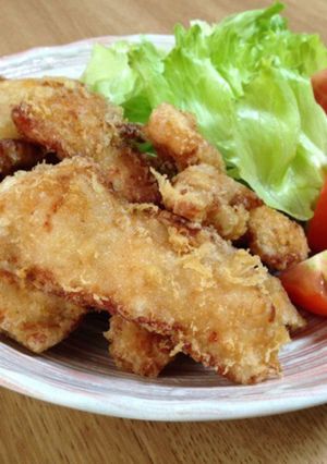 鶏むね肉の天ぷら(卵なしの衣)-レシピのメイン写真