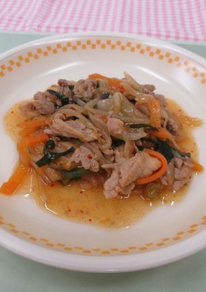 【学校給食】豚キムチ炒め-レシピのメイン写真