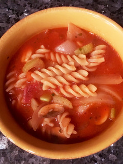 野菜たっぷりパスタ入りトマトスープ-レシピのメイン写真