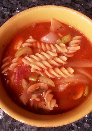 野菜たっぷりパスタ入りトマトスープ-レシピのメイン写真