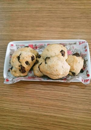 子どもと作るおやつ☆チョコバナナスコーン-レシピのメイン写真