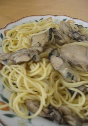 ガーリックバター風味の牡蠣パスタ-レシピのメイン写真