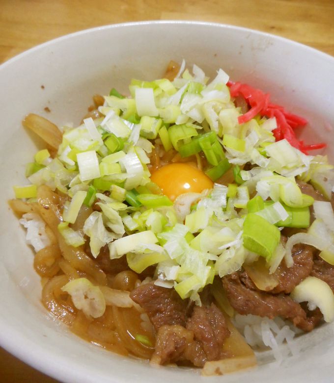 ねぎ玉牛丼-レシピのメイン写真