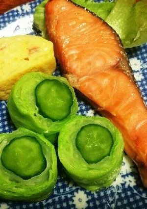 キャベツきゅうりの漬け巻き♪お弁当♪-レシピのメイン写真