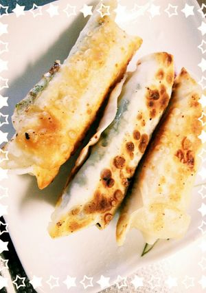 餅の餃子の皮焼き-レシピのメイン写真