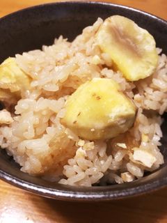 秋の味覚♪ホクホク栗ごはん-レシピのメイン写真