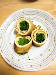 豆苗とチーズの油揚げ巻き-レシピのメイン写真