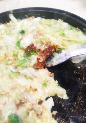 ホットプレート簡単☆一人用もんじゃ焼き-レシピのメイン写真