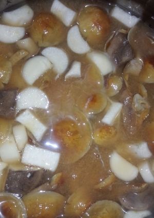 味噌汁　なめこ　エリンギ-レシピのメイン写真