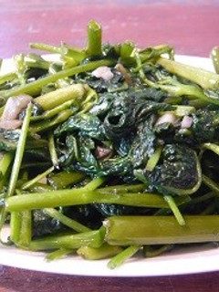 簡単空芯菜のガーリックいため vegan-レシピのメイン写真