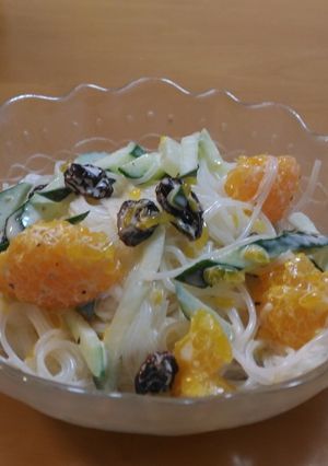 なつかしい給食の春雨とミカンのサラダ！-レシピのメイン写真