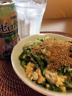 水菜と豆腐のゴマだれ和え-レシピのメイン写真