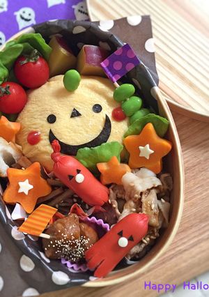 ハロウィン★簡単♩オムライス♫キャラ弁-レシピのメイン写真