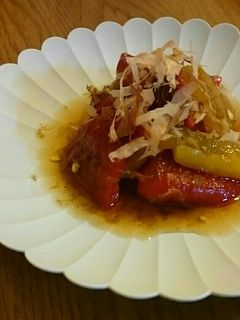 ドレ酢で☆焼きパプリカの和風マリネ-レシピのメイン写真