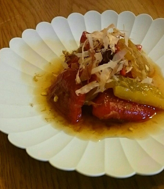 ドレ酢で☆焼きパプリカの和風マリネ-レシピのメイン写真