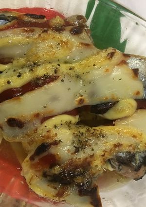 サンマ水煮缶のチーマヨケチャ焼き-レシピのメイン写真