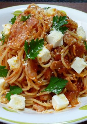 簡単！トマトクリームチーズパスタ-レシピのメイン写真