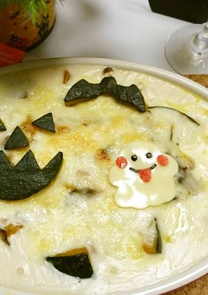 かぼちゃときのこのグラタン★ハロウィン-レシピのメイン写真