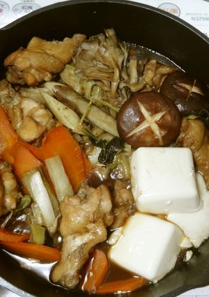 鶏手羽元とネギで、鶏すき煮-レシピのメイン写真