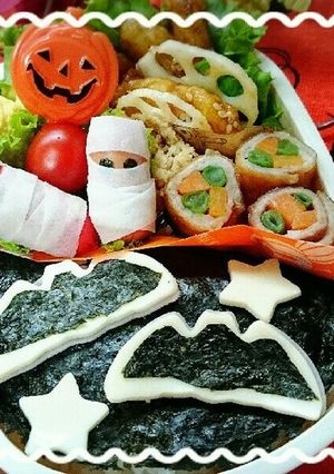 ハロウィン キャラ弁-レシピのメイン写真