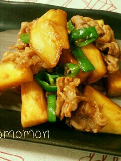 サツマイモと豚肉の味噌炒め☆-レシピのメイン写真