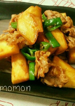 サツマイモと豚肉の味噌炒め☆-レシピのメイン写真