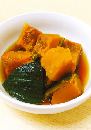 簡単10分☆レンジでかぼちゃの煮物-レシピのメイン写真