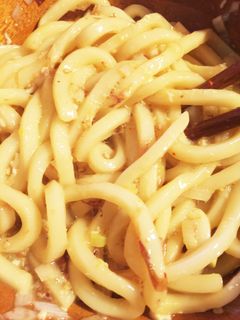 手抜き釜玉うどん-レシピのメイン写真