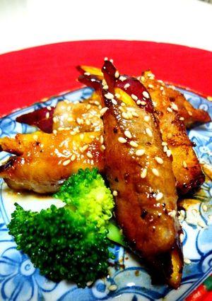 サツマイモの肉巻きバター醤油-レシピのメイン写真