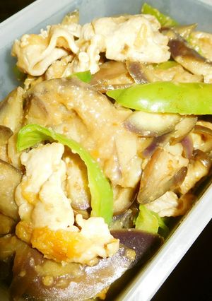ダシダでガッツリ！豚肉と茄子ピー炒め-レシピのメイン写真