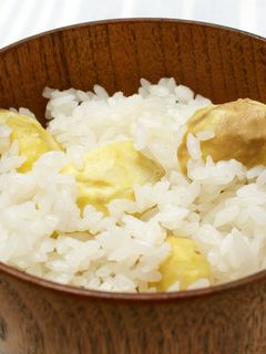 ほんのり塩味♪ 栗ごはん-レシピのメイン写真