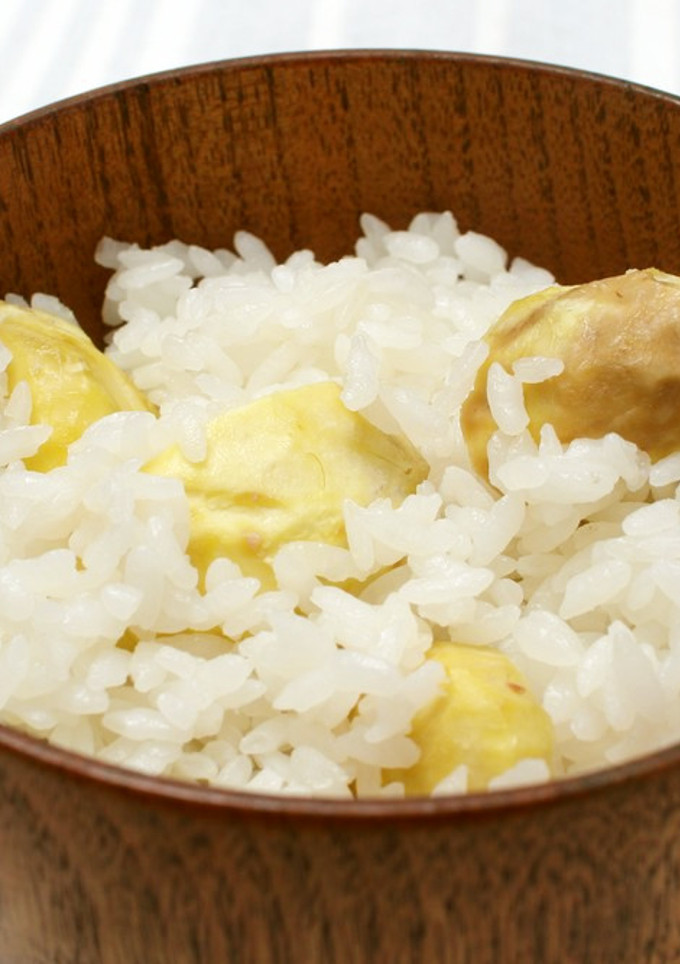 ほんのり塩味♪　栗ごはん-レシピのメイン写真