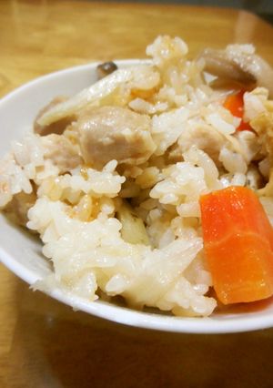 鶏五目炊き込みご飯-レシピのメイン写真