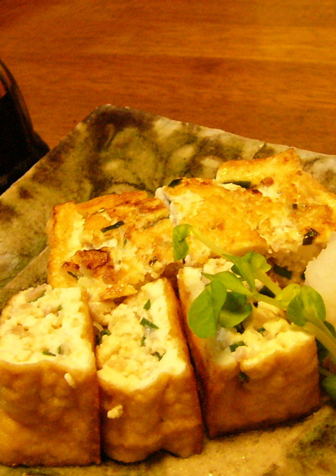 厚揚げの肉詰め-レシピのメイン写真