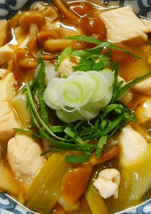 ダイエット鶏ささみと なめこ ネギの煮物-レシピのメイン写真