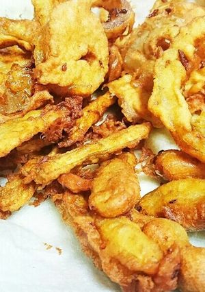 オニオンリングとゴボウスティック-レシピのメイン写真