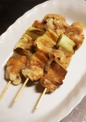 簡単美味しい！鶏皮ねぎま-レシピのメイン写真