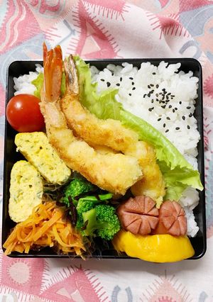 11/15ﾖｯﾁｬﾝ☆エビフライお弁当-レシピのメイン写真