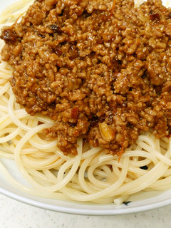 肉食系男子の簡単ミートソーススパゲッティ-レシピのメイン写真