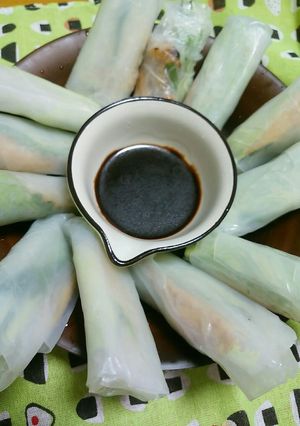 ☆ひね鶏の生春巻き☆-レシピのメイン写真