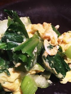 簡単おかず♡青梗菜の卵炒め-レシピのメイン写真