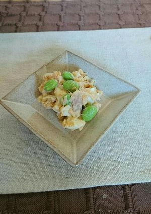 美味！枝豆玉ねぎシーチキンサラダ-レシピのメイン写真
